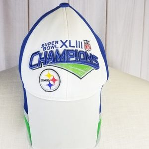 Super Bowl Hat NFL Throwback Reebok XLIII Champion